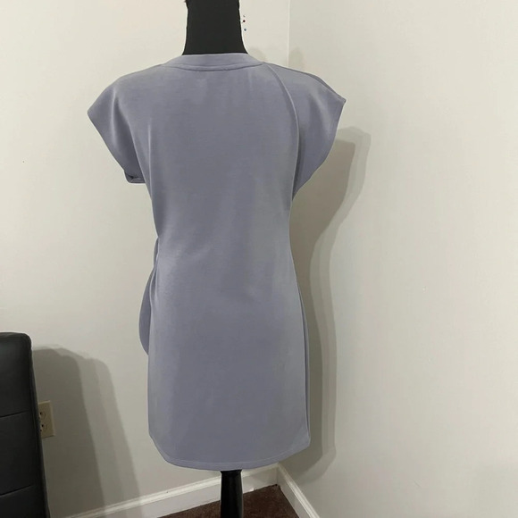 CABLE & GUAGE SPORT Gray Dress with Side Tie, Small - Picture 2 of 8